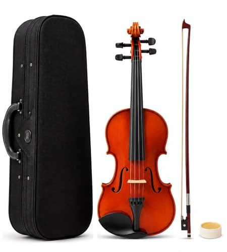Oypla Full Size 4/4 Acoustic Violin Set With Case, Bow & Rosin