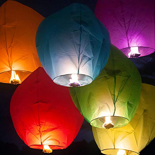 20 st flygande LANTERN SKY LANTERN Kinesisk varmluftsballong bröllop stor storlek