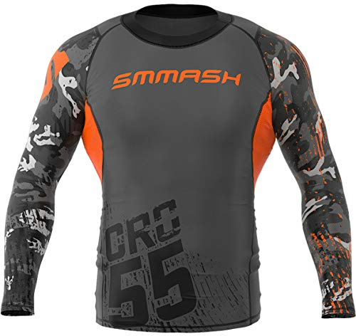SMMASH Camicia A Compressione Camicia Funzionale Camicia Sportiva A Maniche Lunghe da Uomo Camicia da Running Camicia A Maniche Lunghe