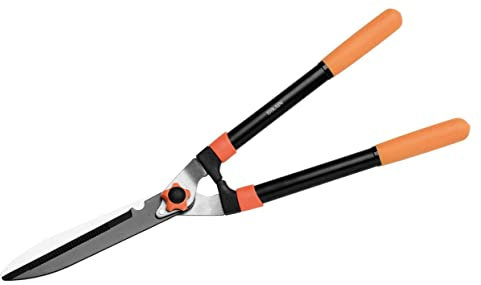 Tijera Cortasetos 51R - Cuchilla Recta - Para Cortar Arbustos y Setos - Resistente y Muy Ligera - Mangos de Acero con Empuñadura Anti Slip - Indicada para Uso Profesional - Altuna