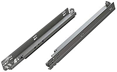 Blum Under Mount Alloy Steel 12 Drawer Slides with Soft Close - 100# Class, Zinc Coated