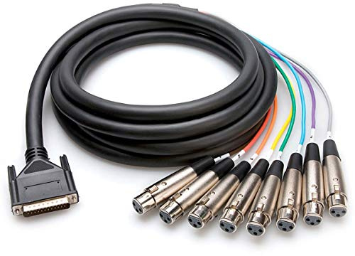 Hosa Dtf-803 25-Pin To Female Xlr Cable 9.9 Foot