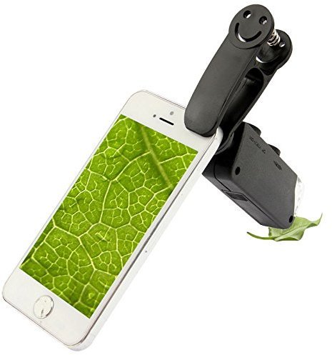 Lentes adicionales para Smartphone Tablet Universal microscopio 60 x a 100 x Magnification