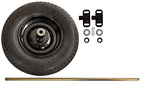 The AMES Companies, Inc True Temper 6 Oxyde de Foot jamais Plat Acier Pneu Brouette – R6stsp25 Kit de Conversion 2 Roues