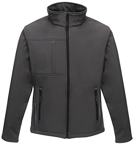 Regatta TRA688 1QJ80 Veste Softshell 3 couches pour homme Octogon II Gris (gris phoque/noir)