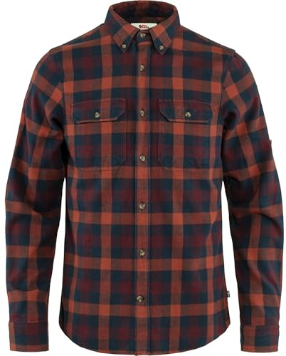 Fjällräven Herren Flanellhemd Skog, Navy, M, 81353-560