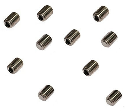 M6 x 8mm Grub Screw (10 PACK) 6mm Metric Thread A2 Stainless Steel Flat Point Socket Allen Key Grub Screws Free UK Delivery