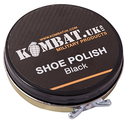 Kombat High Gloss Military Army Boot Polish Footwear Care Protection Black 50g