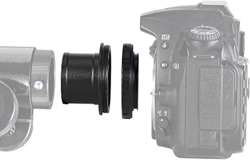 Solomark Teleskop-Befestigungs-Adapter für Objektive von SLR- / DSLR-Kameras und 1,25-Zoll-T-Ringadapter – für Astrofotografie befestigen Sie die Kamera am Teleskop