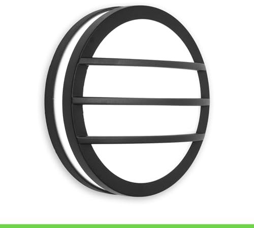 ECO-LIGHT Außen-Deckenleuchte Seine, moderne Außenleuchte in Anthrazit aus Aluminium,26 cm Ø,1 flammige runde Wandleuchte,Outdoor Wandlampe