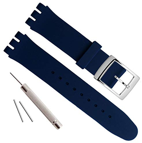Boucle en acier inoxydable plaqué argent bracelet en caoutchouc de silicone étanche