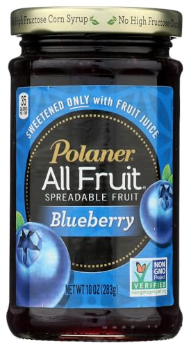 Polaner All Fruit, Blueberry Spreadable Fruit 10 oz (Pack of 12)