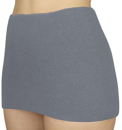 wobera ANGORA Leib- oder Nierenwärmer, Sportausführung (Gr. S; Farbe: silbergrau-meliert)