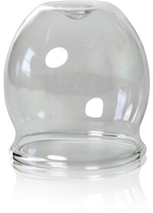 Lauschaer Glas medizinisches Feuer-Schröpfglas 50mm Schröpfkopf, Saugglas, Saugglocke, Schröpfglas, Schröpfgläser,