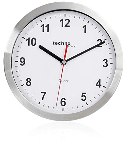 Technoline, WT 765 radiostyrd väckarklocka, silver-svart, 12 x 6 x 14,7 cm