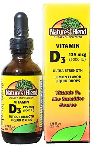 Nature’s Blend Vitamin D3 Drops, 5000 IU
