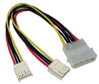 Cable-Tex Molex to 2 x Floppy Drive FDD Power Splitter Cable