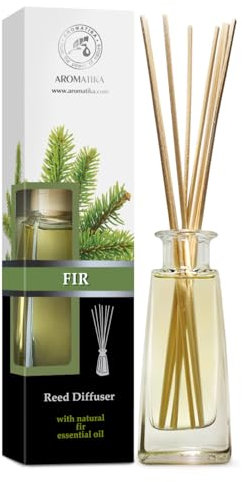 Diffusore Abete 100ml - Diffusore con Olio Essenziale di Abete - Diffusore di Aromi - Fragranza Intensa e Duratura - Diffusore a Lamella - Aromaterapia - Fragranza per Casa - Ufficio