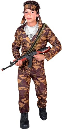 W WIDMANN MILANO Party Fashion - Costume da soldato per bambini, uniforme, costumi di carnevale per bambini, esercito, set di costumi