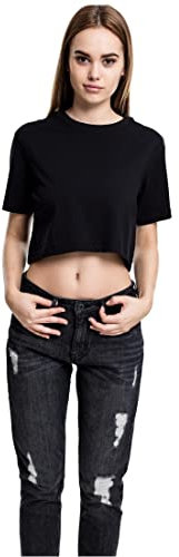 Urban Classics dam T-tröja Dam kort överdimensionerad t-shirt, Svart, M