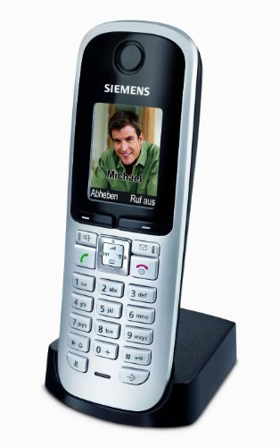 Gigaset S68H DECT Mobilteil (beleuchtetes grafisches Display, Freisprechfunktion, Bluetooth) inkl. Ladeschale titanium