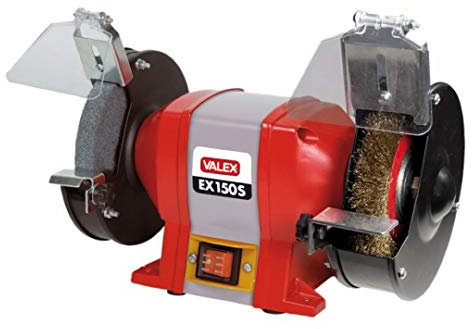 Valex Meuleuse d'Angle EX150S avec Brosse Métallique en Acier et Meuleuse Grain 36