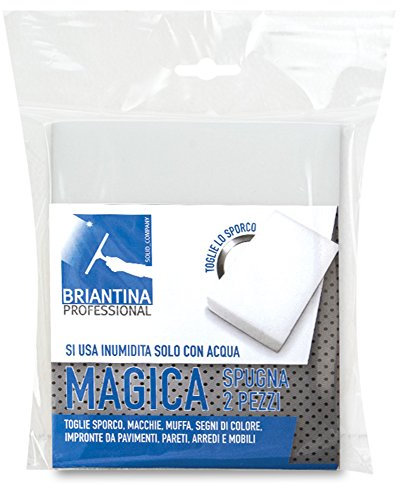 La Briantina Set Spugne Magiche Professionali in Melammina, Resistenti e ad Alta Intensità, Confezione da 2 Pezzi