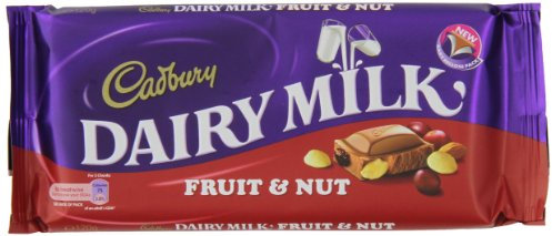 Cadbury Dairy Milk Fruit & Nut Bar 120 g (Pack of 7)