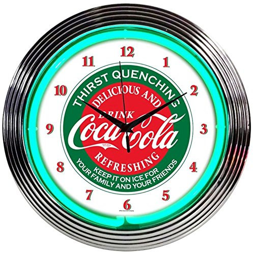 Coca-Cola Evergreen Neon Clock