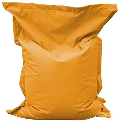 Sitzsack Beanbag rechteckige Bodenkissen 200x140cm 32 Farben Indoor Outdoor Sitzsäcke mit Füllung Riesensitzsack Kindergarten Sitzkissen Schule Bean Bag ca.480L(orange)