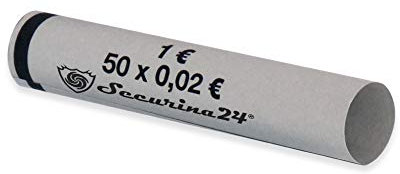 Münzhülsen 300 Stück 1 Cent bis 2 Euro oder gemischt - Securina24® (2 Cent - 300 Stück)