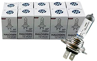 LITECH 10x H7 Halogen Lampe Autolampe M-TE 12V 55W PX26d Scheinwerfer Lampe Ersatzlampen Abblendlicht Fernlicht Nebellicht