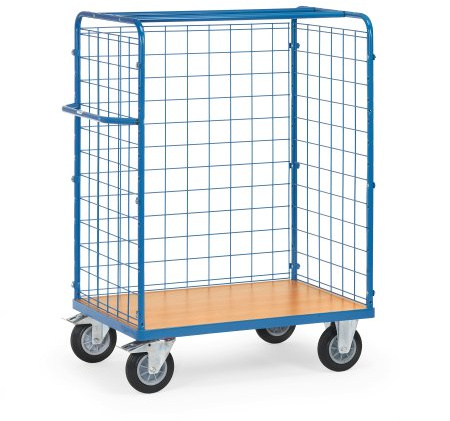 Fetra Transportgeräte mttgd4831 F 501 Wagen Transport mit Mesh, ohne Türen, 200 mm Rollen Durchmesser, 1200 mm x 800 mm Plattform