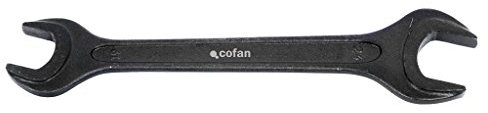 Cofan 09512116 - Llave fija reforzada doble boca (11-13 mm) color negro