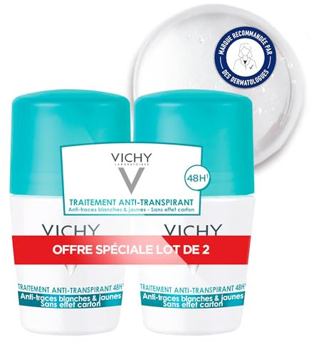 Vichy 48H Anti Traspirazione Anti Macchie Deodorante Roll On - 100 ml