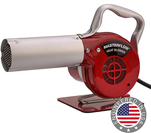 Master Appliance AH-501 Masterflow Heat Blower, 500 Degree Fahrenheit, 120V, 160 Watts, 47 CFM Airflow Heat Gun, Adjustable Stand, Quiet Brushless Motor, Assembled in USA