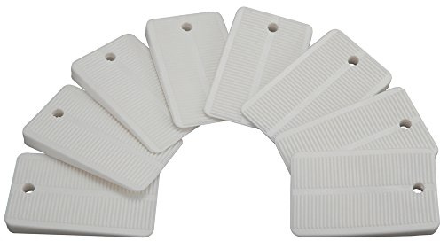 Keeney PP836-55 rörmokare Pak toalettnivellerande mellanrum (8 pack), mjuk vit, 8 set