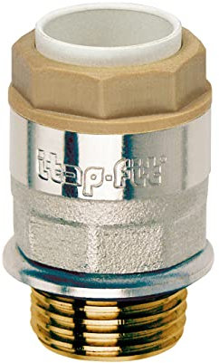 Raccord laiton chromé droit à emboîtement M 1/2 Ø 14 mm Itap-Fit Itap
