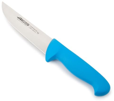 Arcos Coltello da Macellaio in Acciaio Inossidabile Nitrum – Coltello da Cucina Professionale per Tagliare Carne, Pesce e Verdure – Manico Ergonomico in Poliossimetilene, Serie 2900, Colore Blu