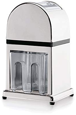 WAS 1406 000 Zinkguss Verchromt Eiszerkleinerer mit Handkurbel, 26.5cm Höhe