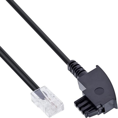 InLine 18506 TAE-F Kabel für DSL-Router, TAE-F Stecker an RJ45 8P2C, 6m