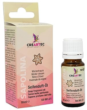 Artidee CREARTEC Natürliches Seifenduftöl - Duftnote: Wintertraum - Seifenaroma zur Herstellung von individuell duftenden Seifen, Badekugeln, uvm. - Vegan - 10 ml - Made in Germany