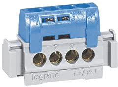 004840 Legrand bornier de répartition neutre isolé 4x16mm²