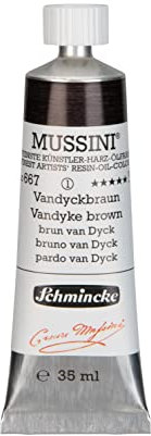 Schmincke MUSSINI® - feinste Künstler-Harz-Ölfarben, Vandyckbraun - 35 ml
