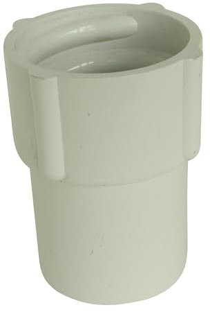 SOMATHERM FOR YOU, Embout PVC à coller Mâle Ø40 mm pour raccordement flexible d'évacuation, compatible eau chaude et froide, idéal pour installations sanitaires, couleur blanche