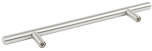 TRIXES 20x Tiradores en T de Acero Inoxidable con Tornillos, 200mm de Ancho - Centros de 128mm, para Armarios/Gabinetes/Puertas/Cajones, Accesorios de Cocina