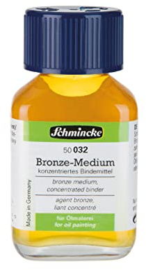 Schmincke - Bronze Medium, 60 ml, 50 032 025, for bronzing, binder oil bronzes, for metallic effects on oil paintings and other grounds, ready to use