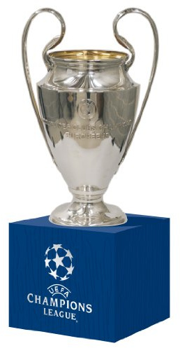 UEFA UEFA-CL-70-HP Champions League Replica Trophy 70 mm on Wooden Base Silver