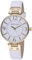 Anne Klein Women's Leather Strap Watch White