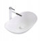 Rea Aufsatzwaschbecken Royal 60 Waschbecken für Badezimmer aus Keramik Modern Design Waschtisch 62 x 34 cm